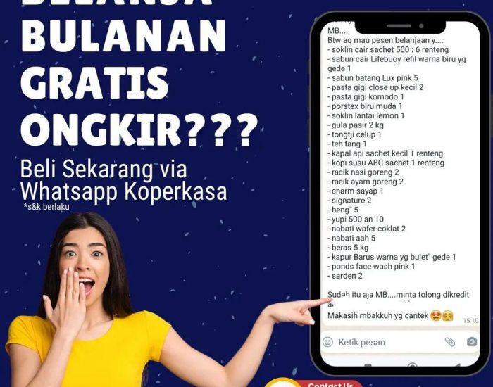 KOPERKASA TAWARKAN LAYANAN PESAN ANTAR GRATIS UNTUK ANGGOTA YANG INGIN BELANJA BULANAN